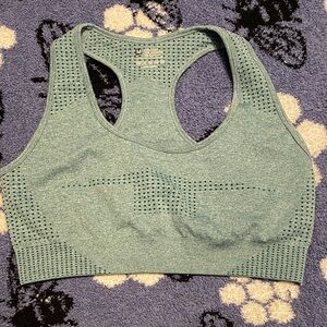 Seamless Blue Sports Bra